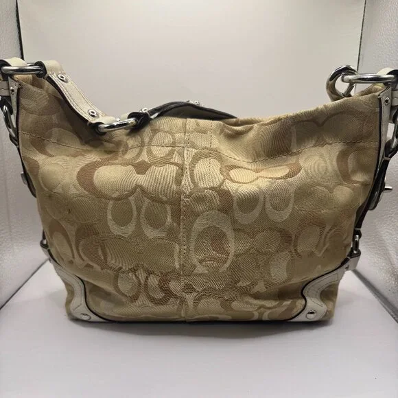 Coach Optic Signature Carly Shoulder Bag - Picture 2 of 5